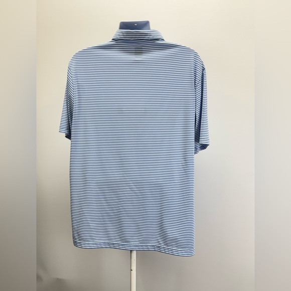 PRO TOUR Men's classic blue and white stripe Cool Play golf polo size XL - Picture 6 of 12